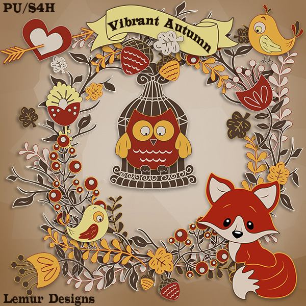 Vibrant Autumn by Lemur Designs - Click Image to Close