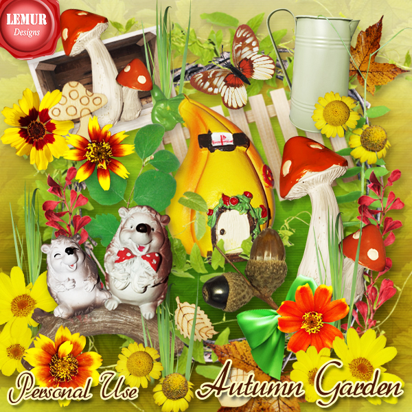 Autumn Garden Kit by Lemur Designs - Click Image to Close