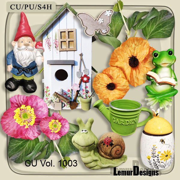 CU Vol. 1003 Spring Garden by Lemur Designs - Click Image to Close
