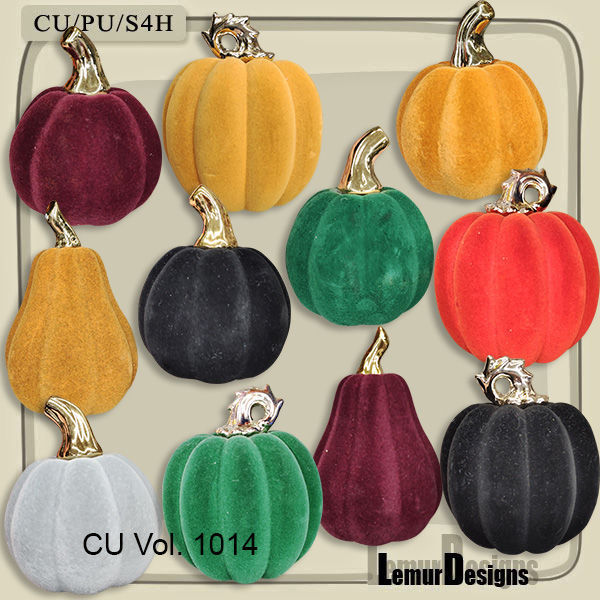 CU Vol. 1014 Pumpkin by Lemur Designs - Click Image to Close