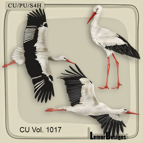 CU Vol 1017 Stork by Lemur Designs - Click Image to Close