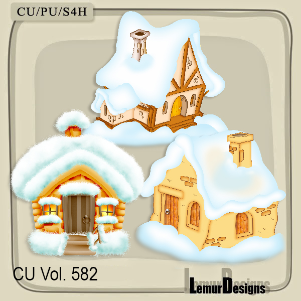 CU Vol. 582 Winter Houses - Click Image to Close