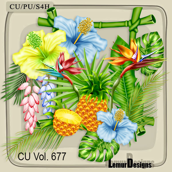 CU Vol. 677 Tropical Flowers - Click Image to Close