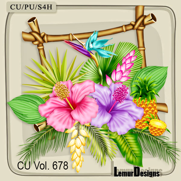 CU Vol. 678 Tropical Flowers - Click Image to Close