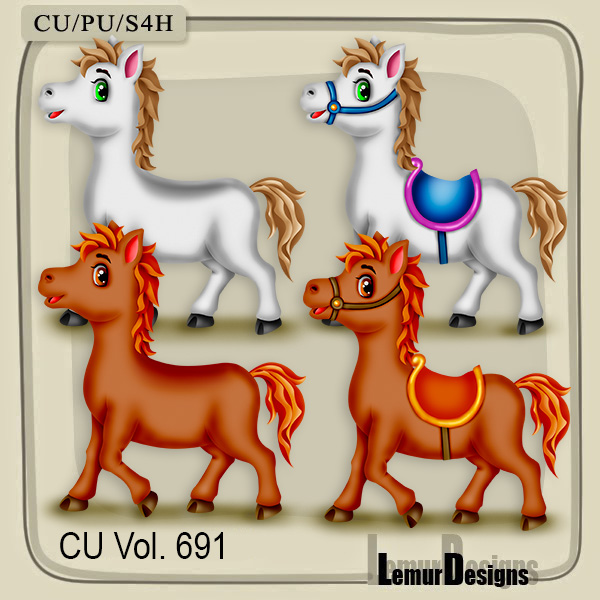 CU Vol. 691 Horse Pony - Click Image to Close