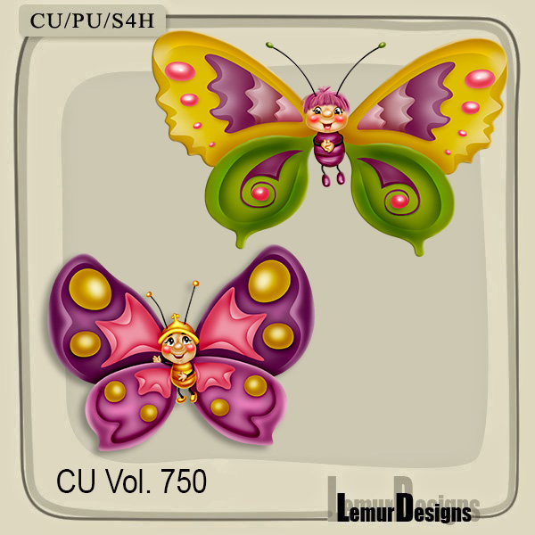 CU Vol. 750 Butterflies - Click Image to Close