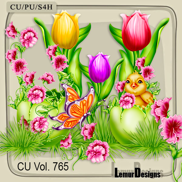 CU Vol. 765 Flowers Easter - Click Image to Close