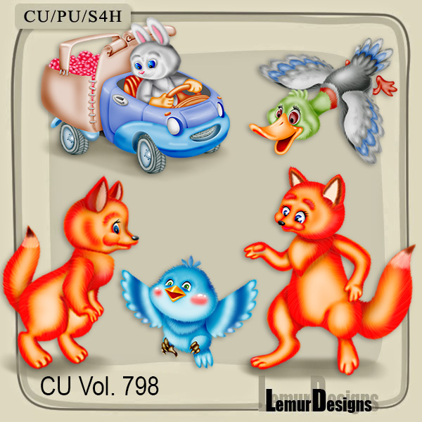 CU Vol. 798 animals by Lemur Designs - Click Image to Close