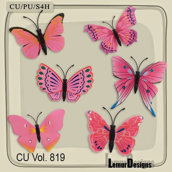 CU Vol. 819 Butterflies - Click Image to Close