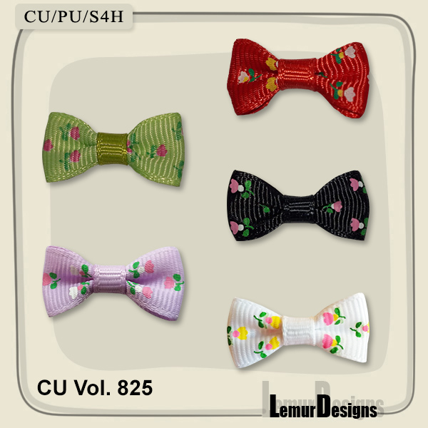 CU Vol. 825 Bows by Lemur Designs - Click Image to Close