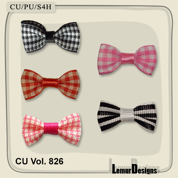 CU Vol. 826 Bows by Lemur Designs - Click Image to Close