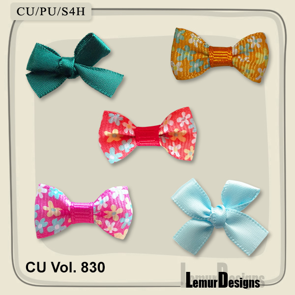 CU Vol. 830 Bows by Lemur Designs - Click Image to Close