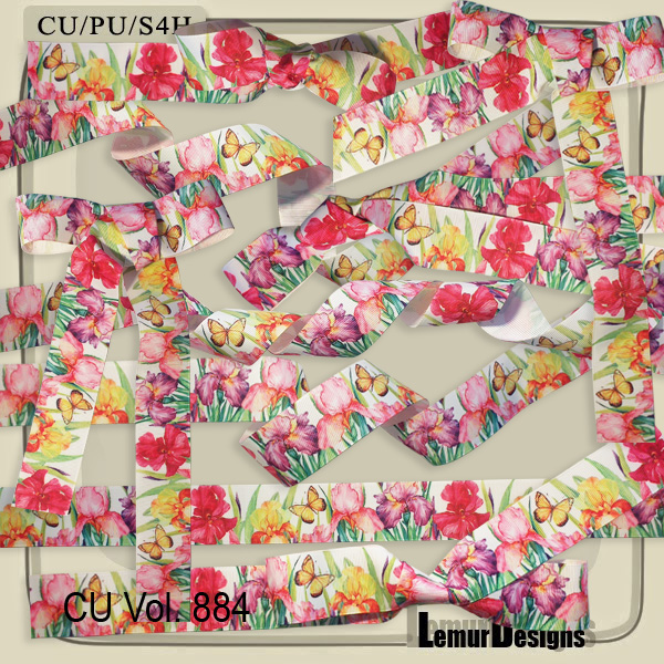 CU Vol. 884 Ribbons by Lemur Designs - Click Image to Close