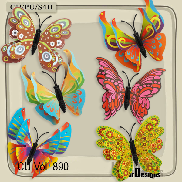 CU Vol. 890 Butterfly by Lemur Designs - Click Image to Close