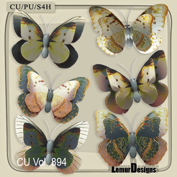 CU Vol. 894 Butterfly by Lemur Designs - Click Image to Close