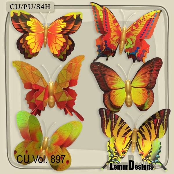 CU Vol. 897 Butterfly by Lemur Designs - Click Image to Close