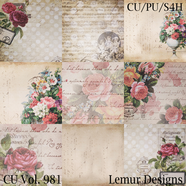 CU Vol. 981 Papers by Lemur Designs - Click Image to Close