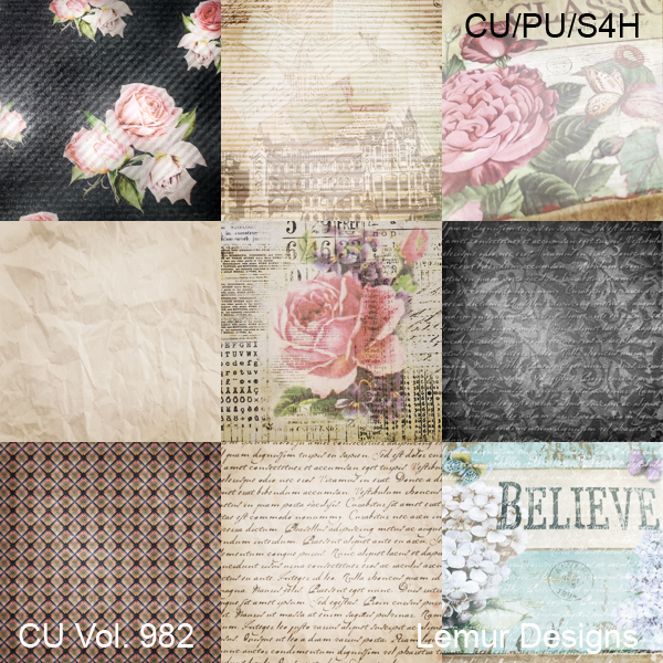 CU Vol. 982 Papers by Lemur Designs - Click Image to Close