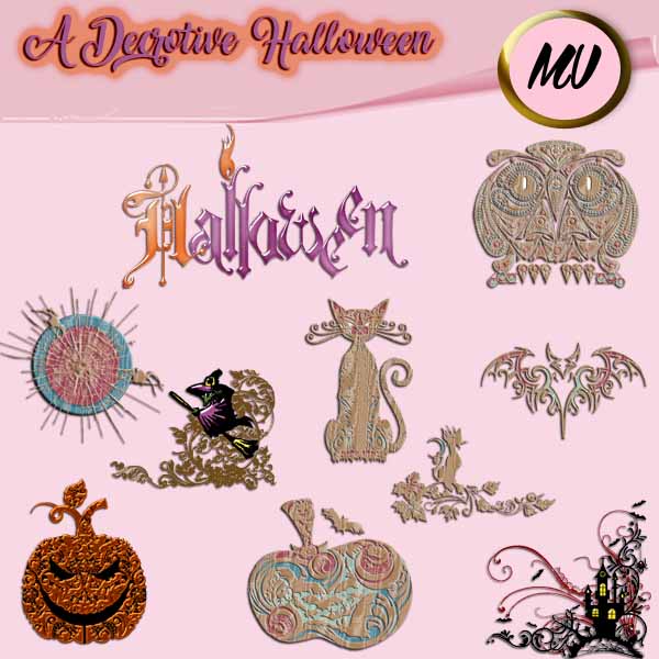 A Decorative Halloween element pack - Click Image to Close