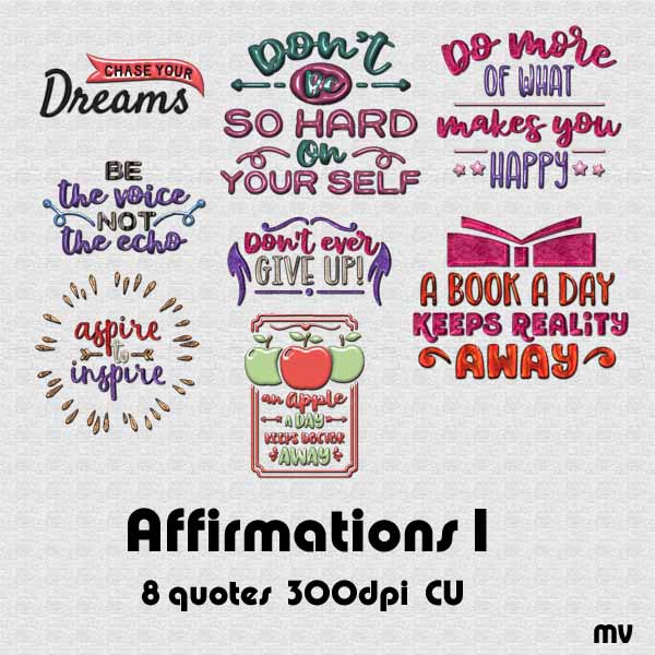 Affirmations 1 Word Art - Click Image to Close