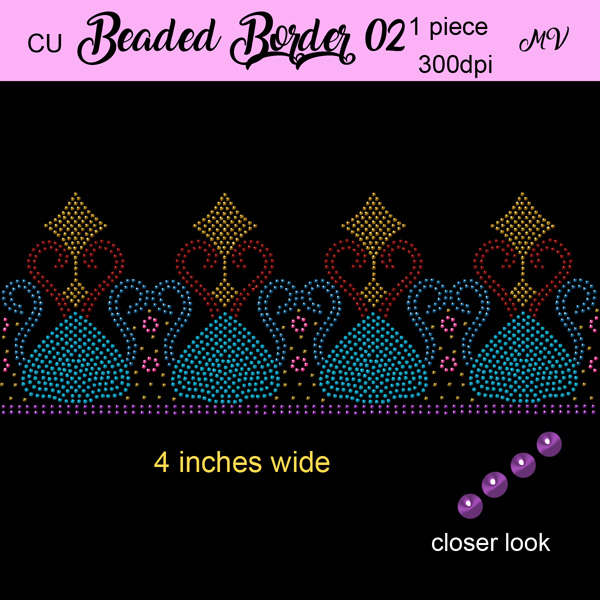 Beaded Border 02 Bling - Click Image to Close