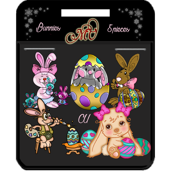 Bunnies element pack - Click Image to Close
