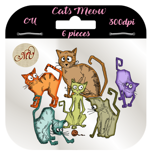 Cats Meow element pack - Click Image to Close
