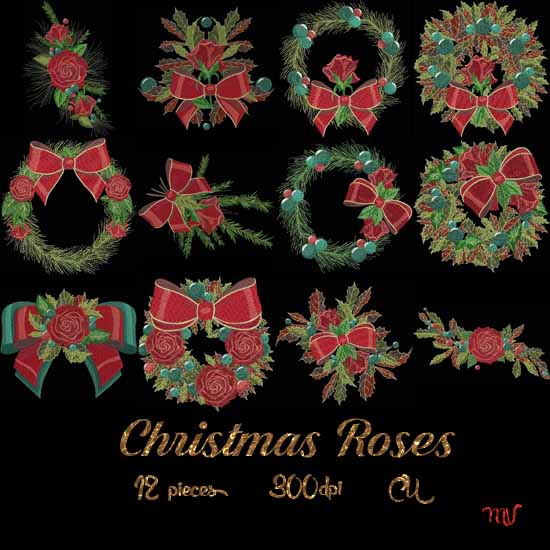 Christmas Roses - Click Image to Close