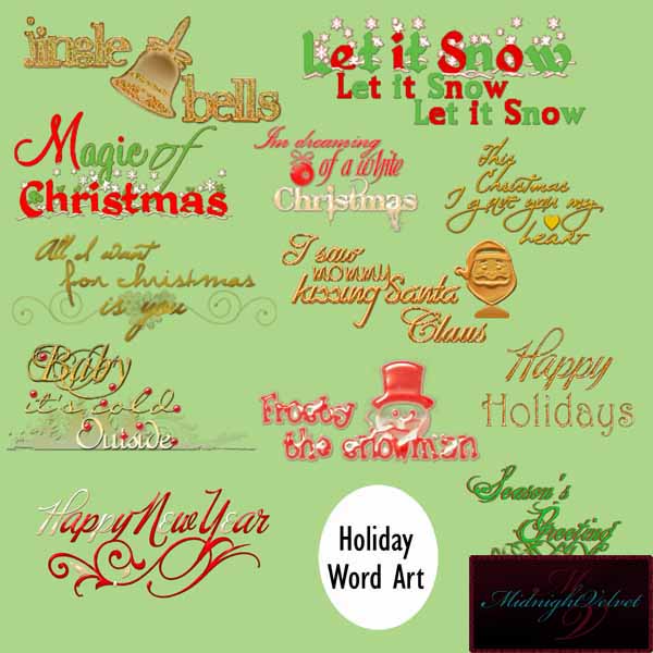 Christmas Word Art - Click Image to Close
