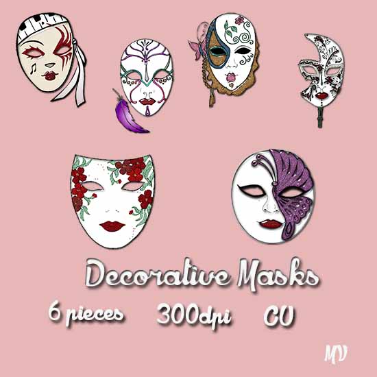 Decorative masks - Click Image to Close