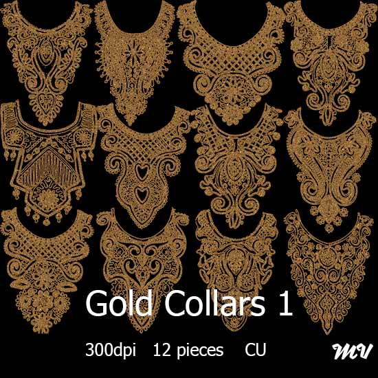 Gold Collars 1 - Click Image to Close