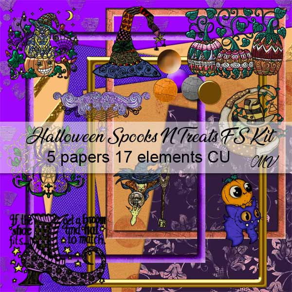 Halloween Spooks N Treats FS Mini Kit - Click Image to Close