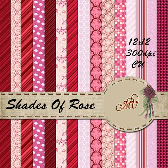 Shades Of Rose Papers - Click Image to Close