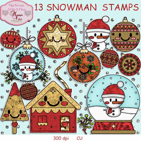 Snowman_Stickers - Click Image to Close