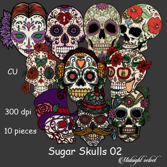 Sugar Skulls 02 - Click Image to Close