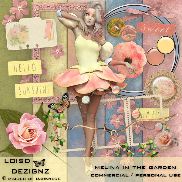 Melina In The Garden - CU/PU - Click Image to Close