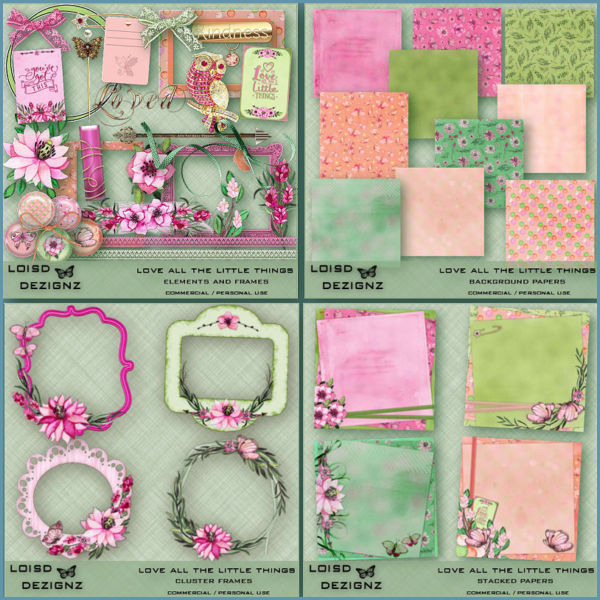 Love All The Little Things Designer Bundle - cu/pu - Click Image to Close