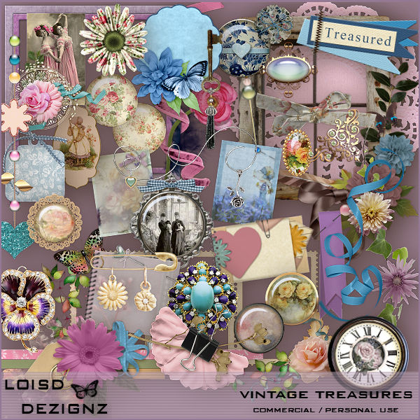 Vintage Treasures - Elements - CU / PU - Click Image to Close