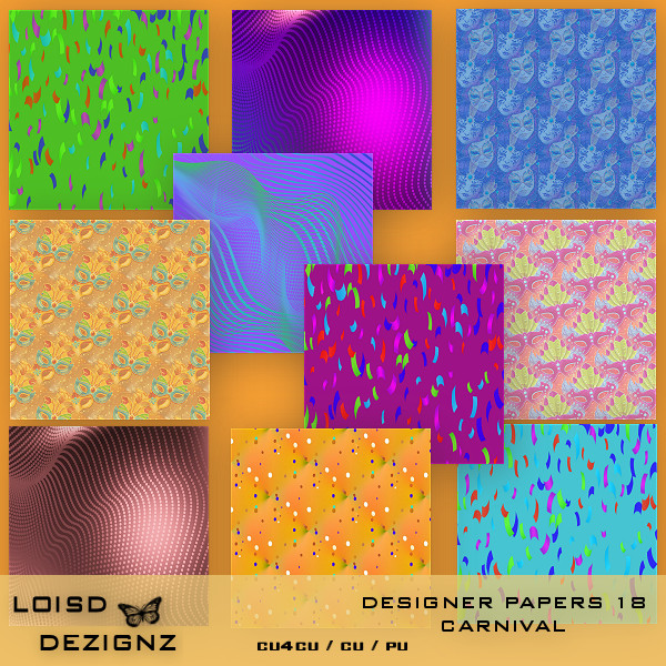 Designer Papers 18 - Carnival - CU4CU - Click Image to Close