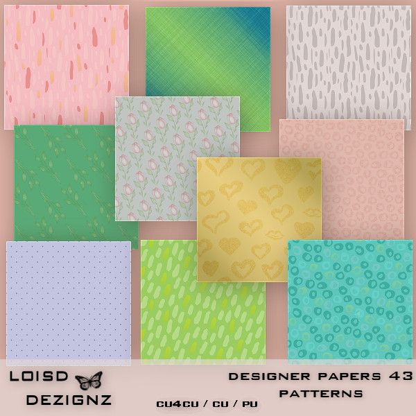 Designer Backgrounds/Papers 43 - Patterns - cu4cu/cu/pu - Click Image to Close