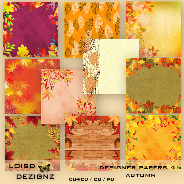 Designer Backgrounds/Papers 45 - Autumn - cu4cu/cu/pu - Click Image to Close