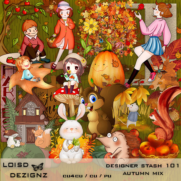 Designer Stash 101 - Autumn Mix - cu4cu / cu / pu - Click Image to Close