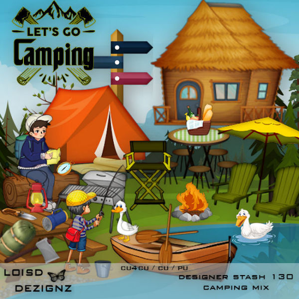 Designer Stash 130 - Camping Mix - cu4cu/cu/pu - Click Image to Close