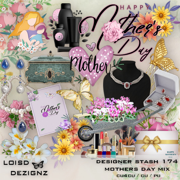 Designer Stash 174 - Mother's Day Mix - cu4cu/cu/pu - Click Image to Close