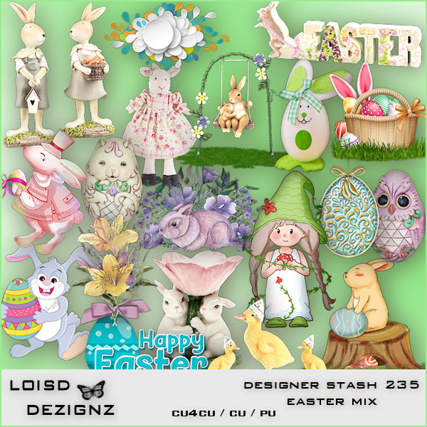 Designer Stash 235 - Easter Mix - cu4cu/cu/pu - Click Image to Close