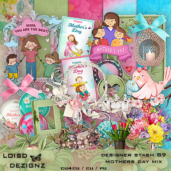 Designer Stash 89 - Mother's Day Mix - CU4CU/CU/PU - Click Image to Close