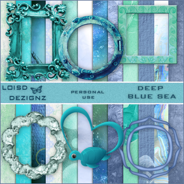 Deep Blue Sea - PU - Click Image to Close