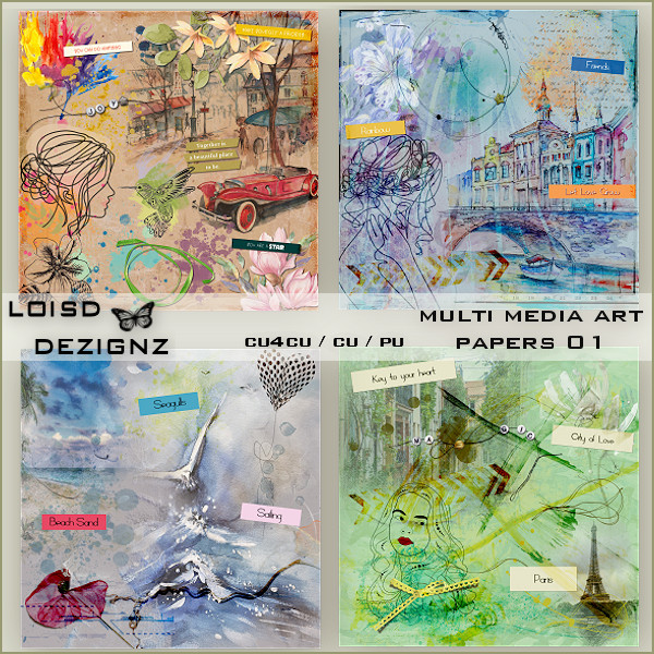 Multi Media Art Papers 01 - cu4cu/cu/pu - Click Image to Close