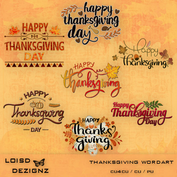 Thanksgiving Wordart - cu4cu/cu/pu - Click Image to Close