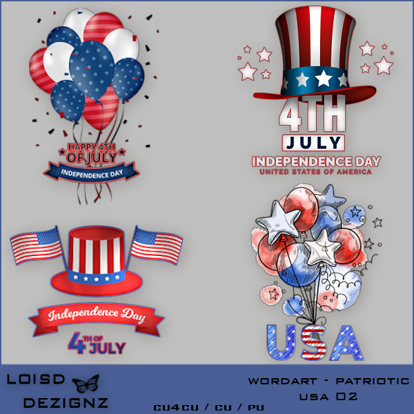 Wordart - Patriotic USA 02 - Click Image to Close